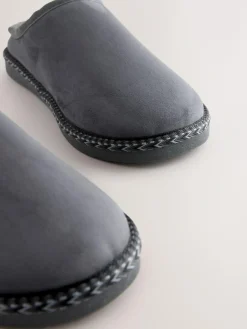 Next Microsuede Taped Mule Slippers^ Slippers|Slippers