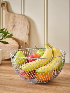 Discount Next Moderna Wire Fruit Bowl Grey
