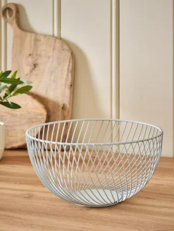 Discount Next Moderna Wire Fruit Bowl Grey