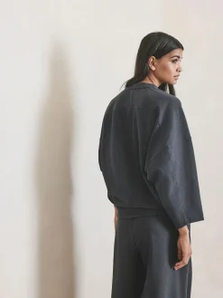 Next Grey N.Premium Brushed Wide Sweatshirt^Women Hoodies & Sweatshirts