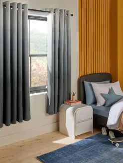 Next Eyelet Blackout Curtains^ Curtains & Blinds