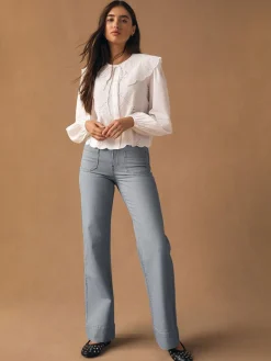 Next Patch Pocket Wide Leg Jeans^Women Jeans|Jeans