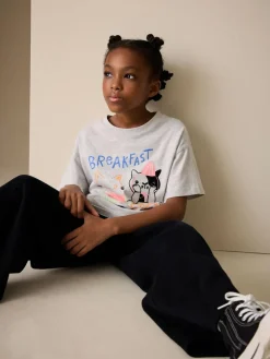 Discount Next Grey Pets Oversized Graphic Print T-Shirt (3-16yrs)