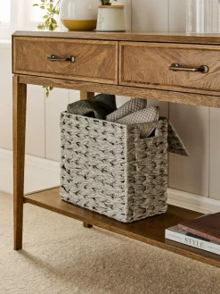 Next Plastic Wicker Storage Basket^ Storage & Organisation