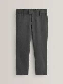 New Next Plus Waist School Formal Trousers (3-17yrs) Grey