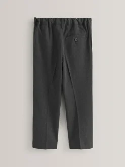 Next Plus Waist School Pleat Front Trousers (3-17yrs) Grey