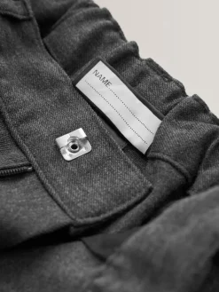 Next Plus Waist School Pleat Front Trousers (3-17yrs) Grey