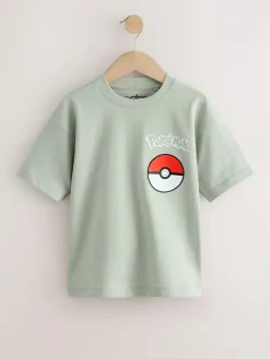 Next Grey Pokemon Multi Character Back Print T-Shirt (4-14yrs)^BOY Tops|T-Shirts