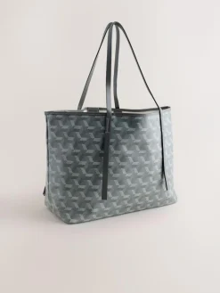 Next Grey Printed Shoulder Bag^Women Bags