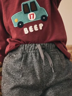 Discount Next Pull On Smart Trousers (3mths-7yrs) Grey