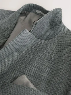 Next Regular Fit Contrast Fabric Detail Suit Jacket Grey