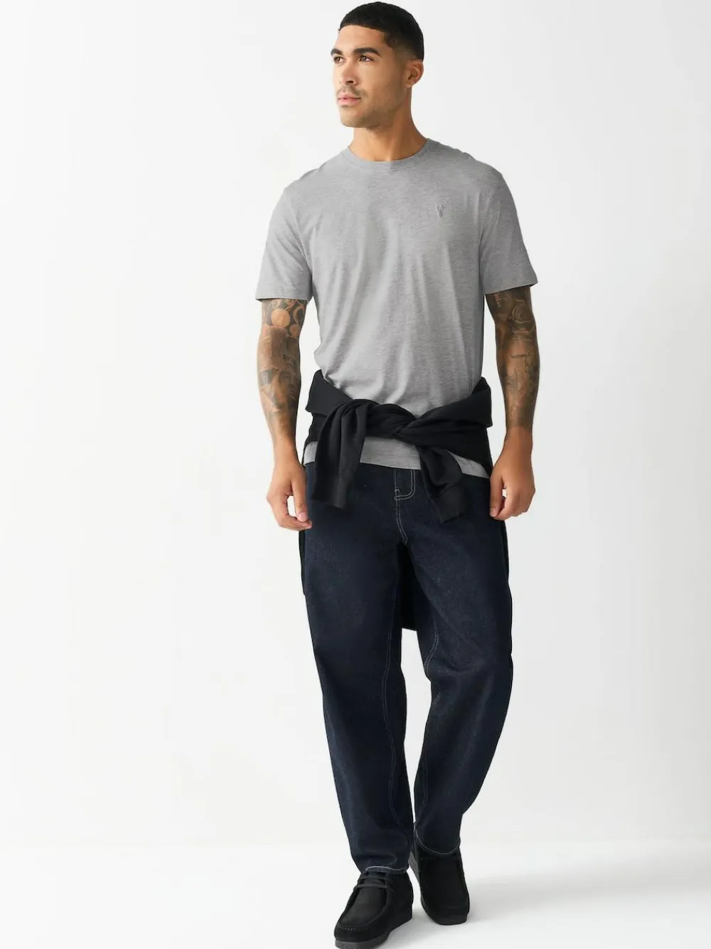 Sale Next Grey Regular Fit Stag T-Shirt