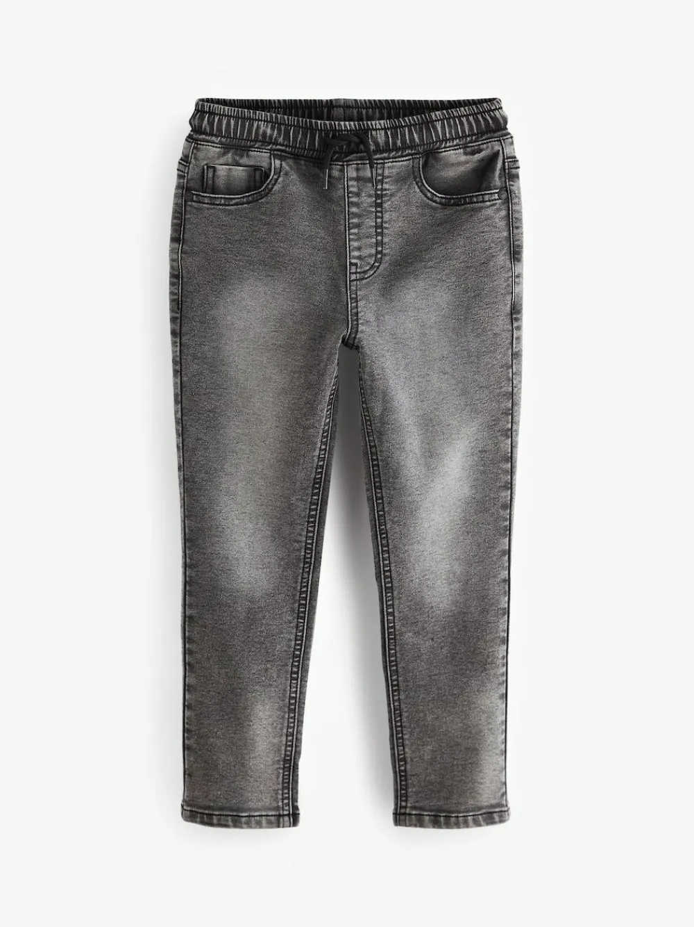 Online Next Regular Fit Stretch Elasticated Waist Jeans (3-16yrs) Grey