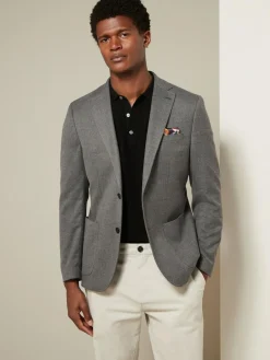 Next Regular Fit Textured Smart Blazer^ Coats & Jackets|Coats & Jackets