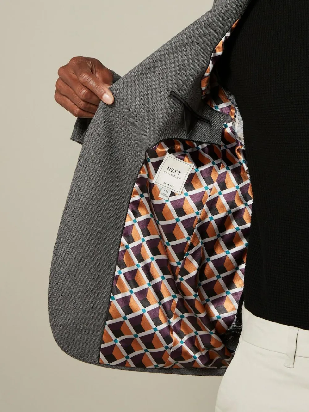 Next Regular Fit Textured Smart Blazer^ Coats & Jackets|Coats & Jackets