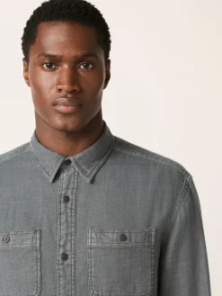 Next Regular Fit Textured Twin Pocket Long Sleeve Shirt^ Shirts