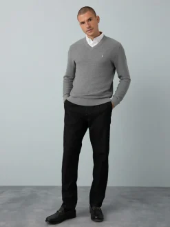 Next Regular Fit Textured Oxford Mock Shirt Jumper^ Knitwear|Knitwear