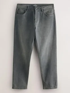 Next Grey Regular Tapered Fit Motionflex Jeans