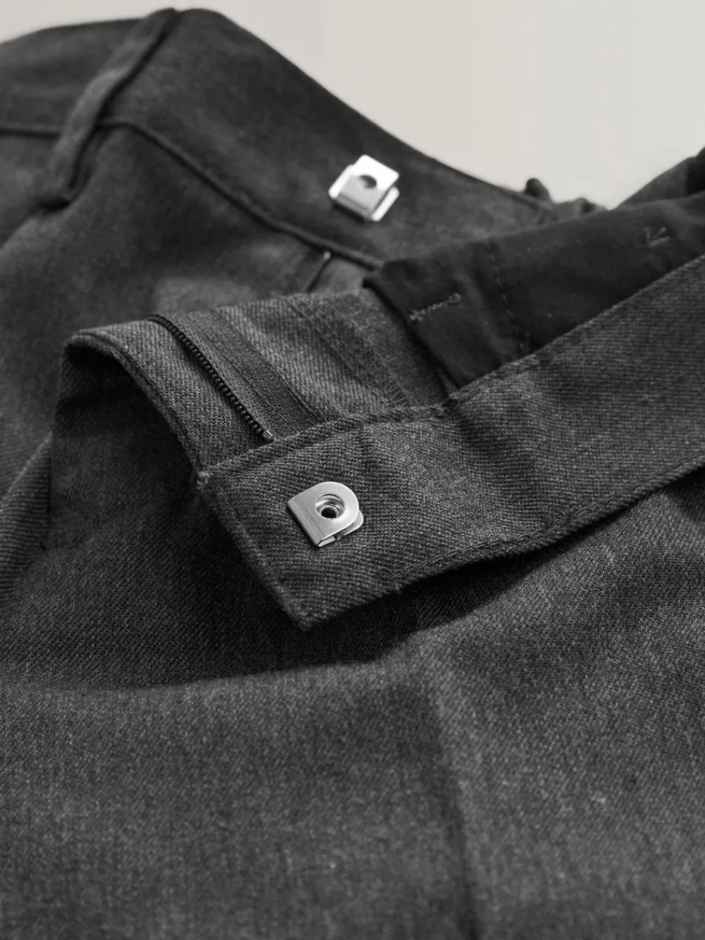 Next Regular Waist School Pleat Front Trousers (3-17yrs) Grey