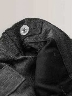 Next Regular Waist School Pleat Front Trousers (3-17yrs) Grey