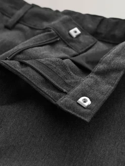 Next Regular Waist Straight Leg School Trousers (3-17yrs) Grey