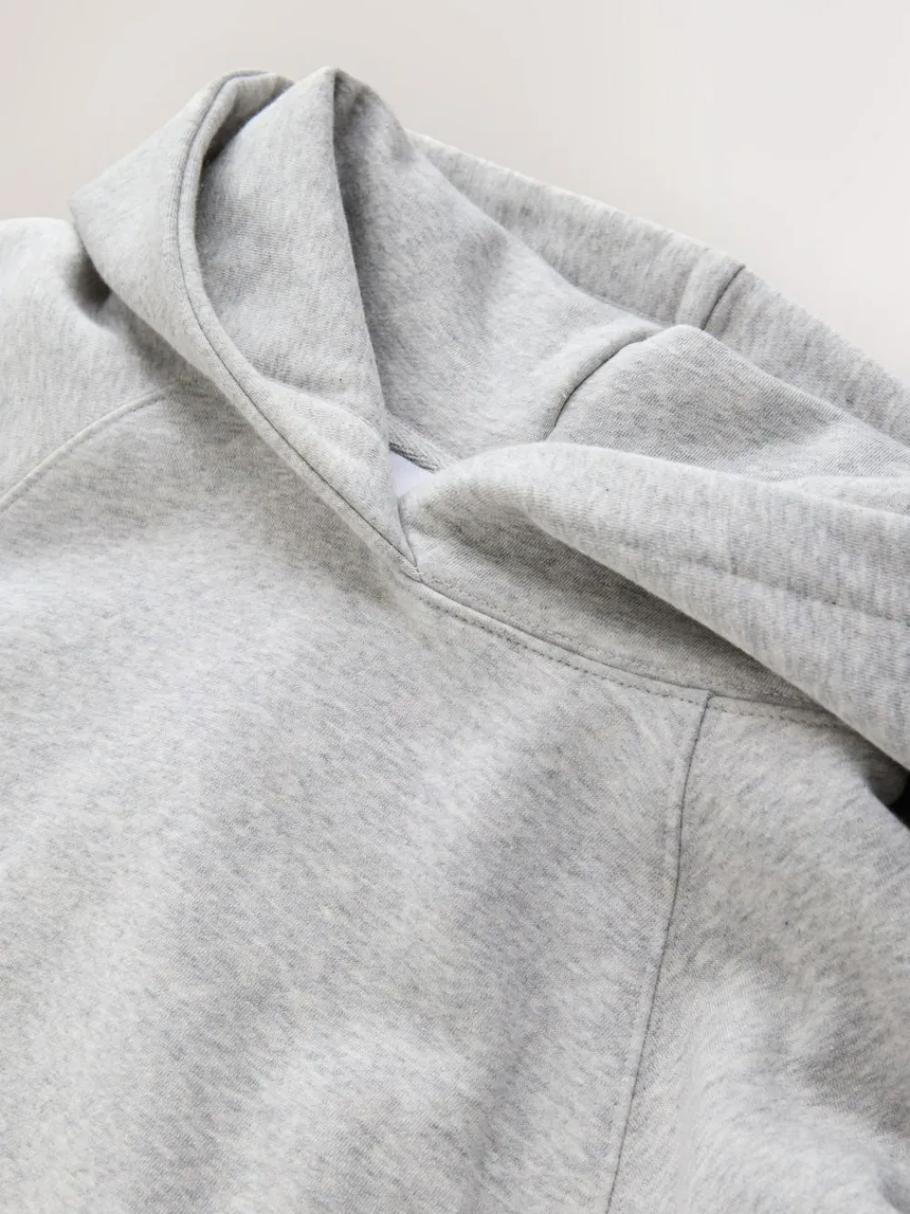 Best Next Relaxed Fit Heavyweight Longline Hoodie Grey