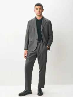Discount Next Relaxed Fit Lyocell Suit Jacket Grey