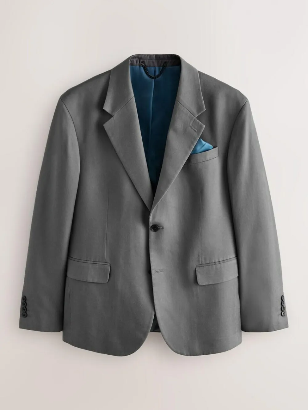 Discount Next Relaxed Fit Lyocell Suit Jacket Grey