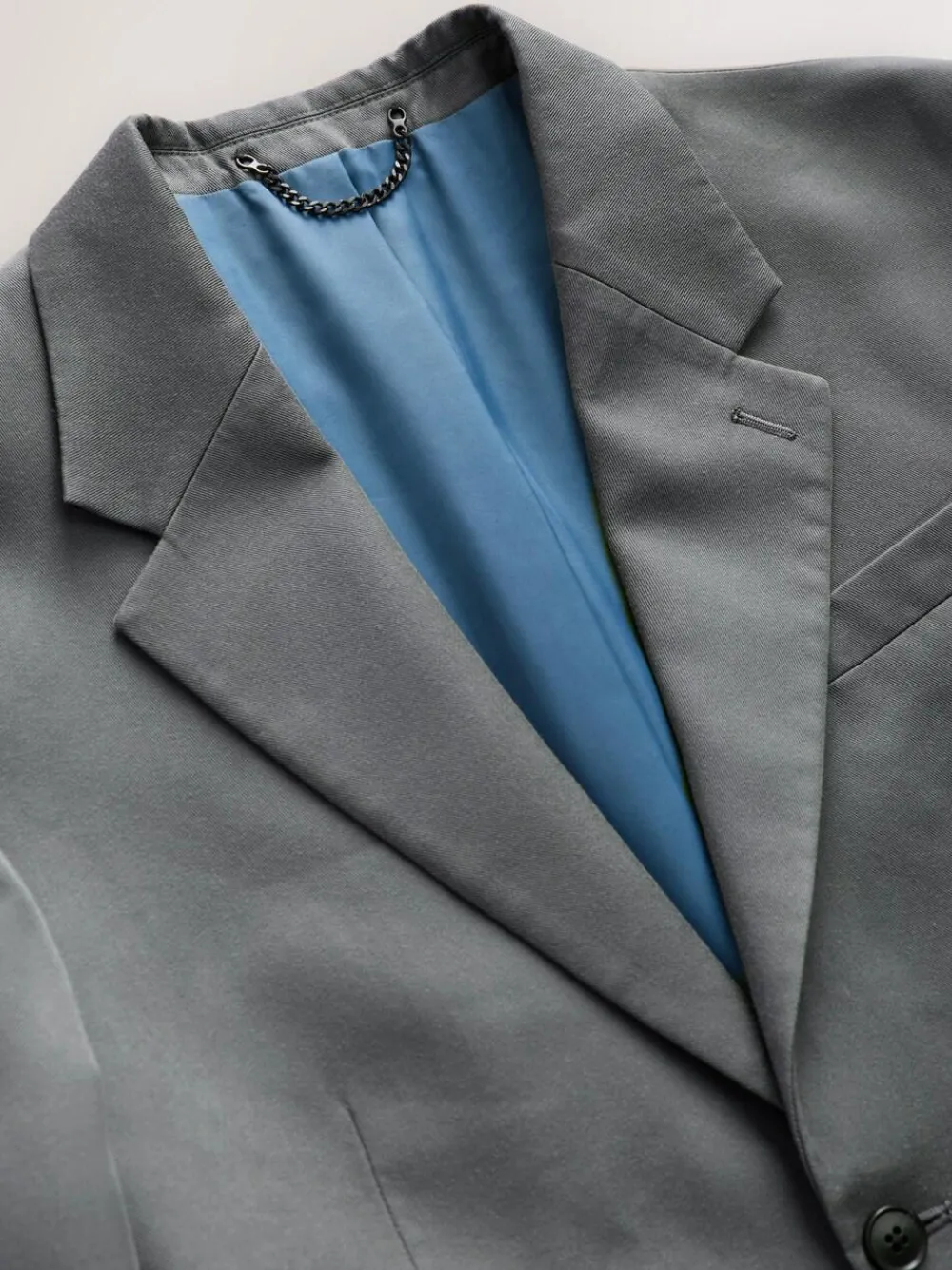 Discount Next Relaxed Fit Lyocell Suit Jacket Grey