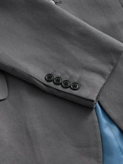 Discount Next Relaxed Fit Lyocell Suit Jacket Grey