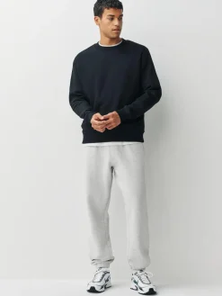 Next Relaxed Fit Slim Fit Brushback Heavyweight Joggers^ Joggers|Joggers