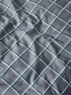 Next Grey Reversible Check Duvet Cover and Pillowcase Set^ Bedsets & Duvet Covers