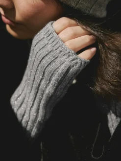 New Next Ribbed Handwarmer Gloves 1 Pack Grey