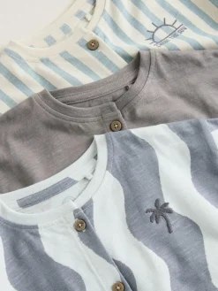 Next Grey Scandi Cactus Baby Rompers 3 Pack^ Rompers & Overalls