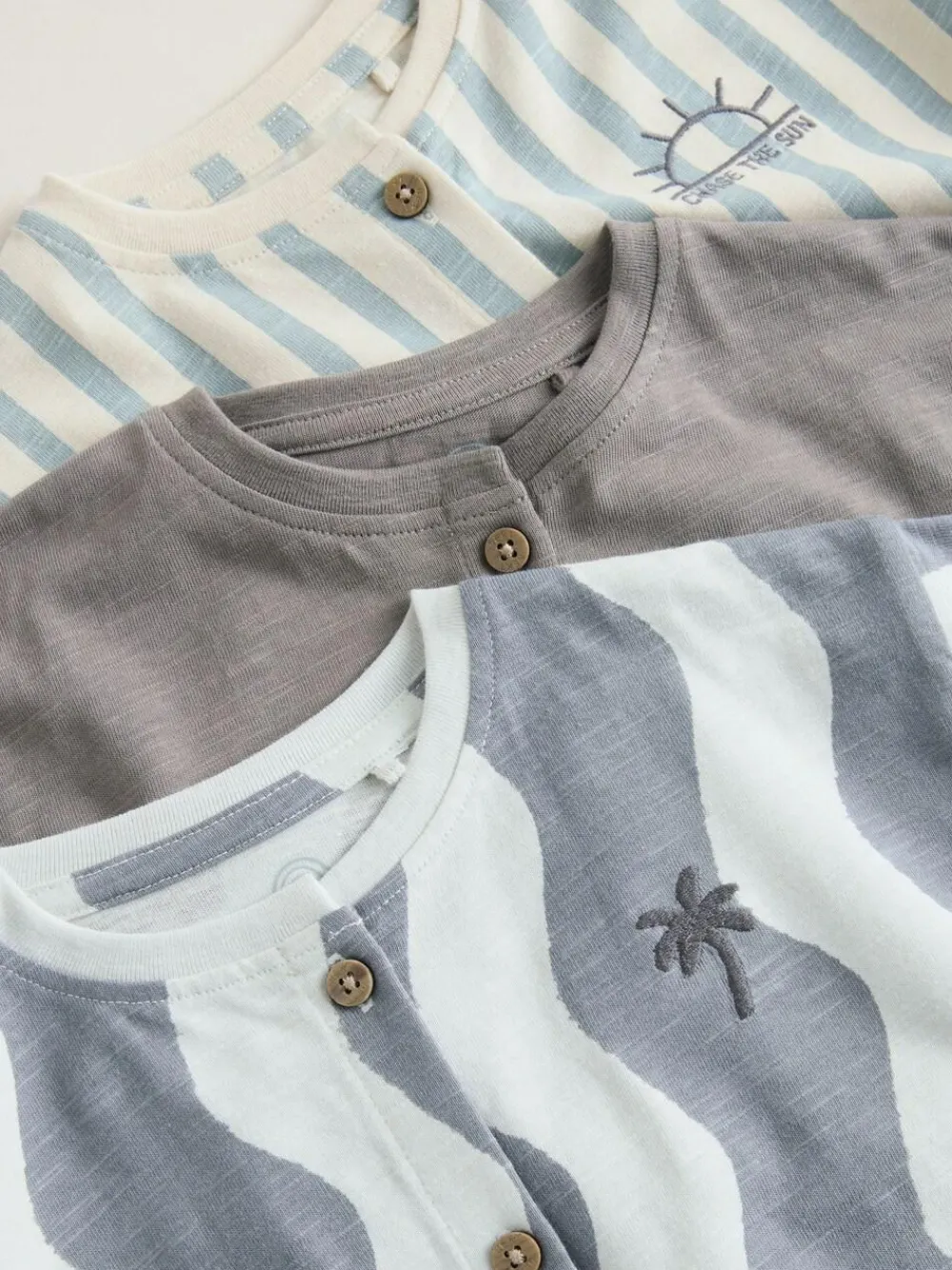 Next Grey Scandi Cactus Baby Rompers 3 Pack^ Rompers & Overalls