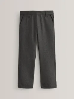 Next School Pull On Waist Straight Trousers (3-17yrs)^BOY Tznius Pants|Pants & Chinos