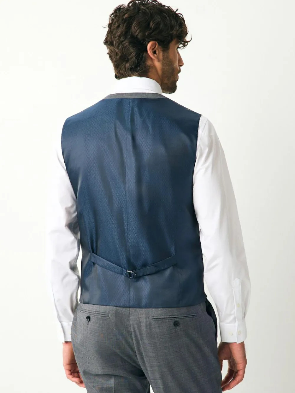 Sale Next Signature Cerutti !00% Italian Wool Suit Waistcoat Grey