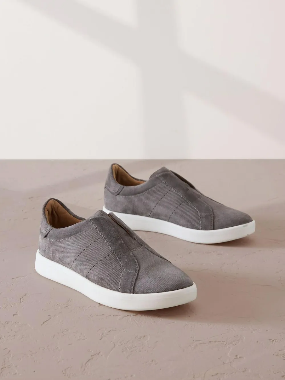 Next Signature Premium Leather Laceless Slip-On Trainers^Women Sneakers