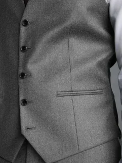 Next Signature Zignone Italian Wool Cashmere Blend Flannel Suit Waistcoat^ Vests