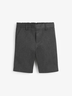 Next Single Flat Front School Shorts (3-14yrs) Grey