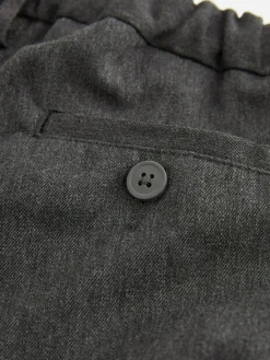 Best Next Skinny School Formal Stretch Pull On Waist Trousers (3-17yrs) Grey