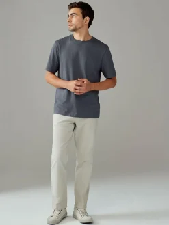 Next Grey Slate Regular Fit Essential Crew Neck Cotton T-Shirt^ Loungewear