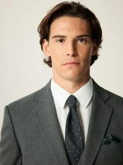 Best Next Slim Fit Flannel Suit Jacket Grey