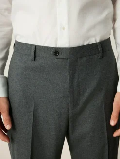 Clearance Next Slim Fit Flannel Suit Trousers Grey