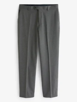 Clearance Next Slim Fit Flannel Suit Trousers Grey