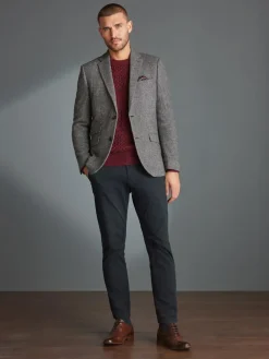 Next Slim Fit Signature Wool Blend Herringbone Nova Fides Blazer^ Blazers & Formal Jackets