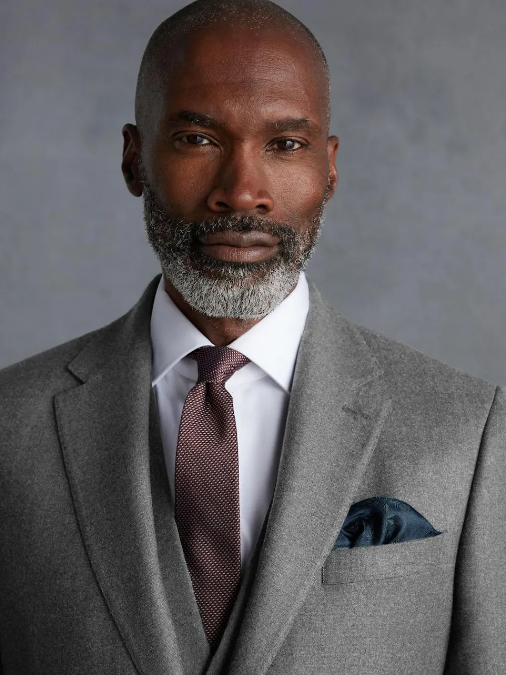 Next Slim Fit Signature Zignone Italian Wool Cashmere Blend Flannel Suit Jacket Grey