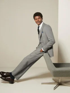 Next Grey Slim Fit Textured Suit Jacket^ Grey Suits|Blazers & Formal Jackets