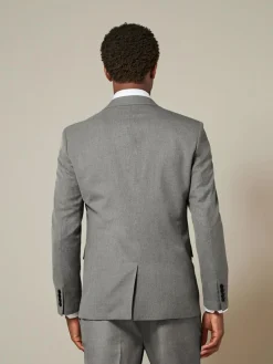 Next Grey Slim Fit Textured Suit Jacket^ Grey Suits|Blazers & Formal Jackets