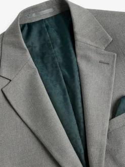 Next Grey Slim Fit Textured Suit Jacket^ Grey Suits|Blazers & Formal Jackets